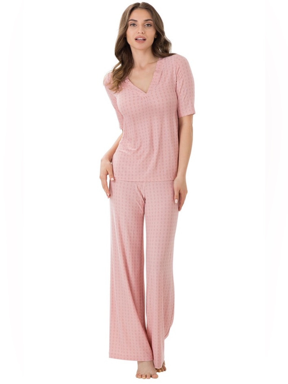 Pajamagram 2-Piece Pink & White Pajamas
Size Medium